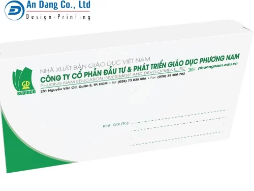 Mẫu bao thư nhỏ của công ty In An Đăng thiết kế