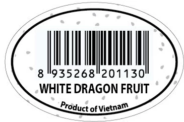 Tem dán thanh long trắng