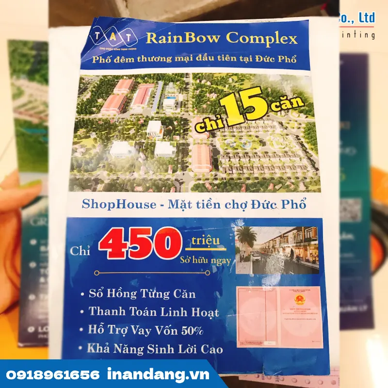 Mẫu tờ rơi bán nhà phố đẹp