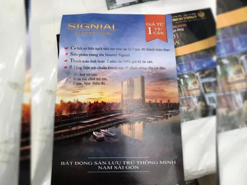 Mẫu tờ rơi chung cư cao cấp
