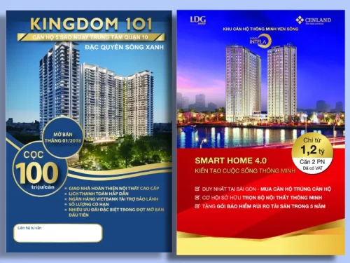 Thiết kế tờ rơi bất động sản thu hút, chuyên nghiệp