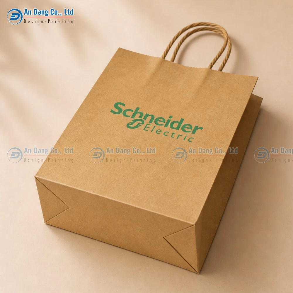 Mẫu túi giấy Kraft cho doanh nghiệp Schneider Electric