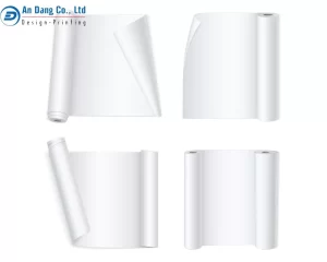 Chất liệu giấy in Couche có màu trắng, mịn và bóng với nhiều định lượng khác nhau