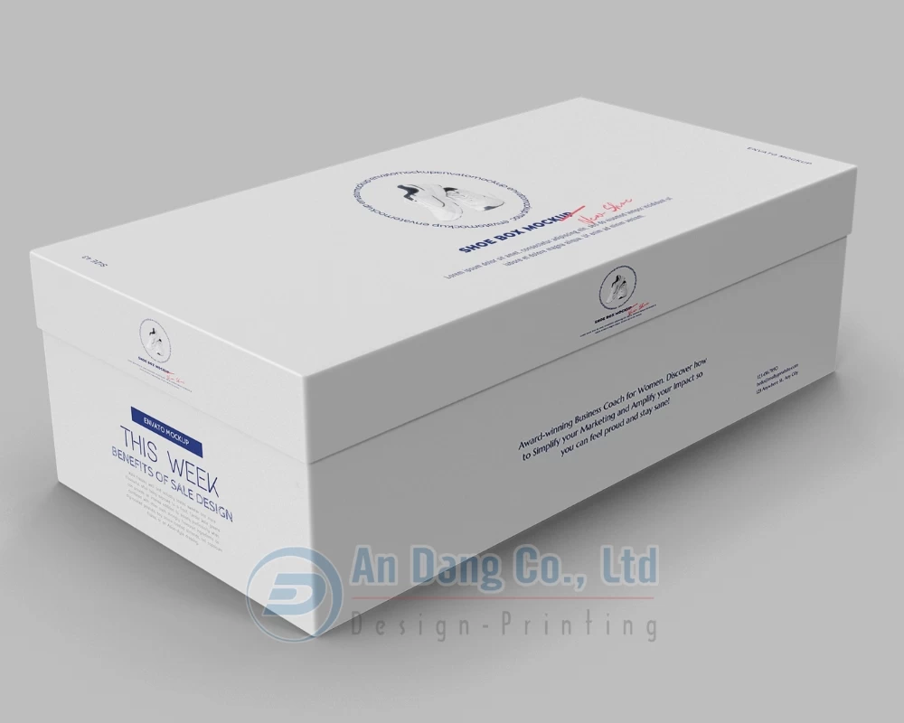 Mẫu hộp âm dương đựng giày kiểu 2