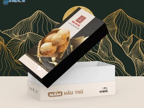 Mẫu hộp giấy âm dương cho hãng Nấm Liên Hoa