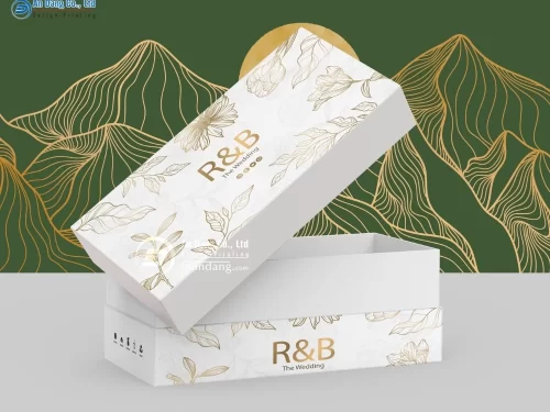 Mẫu hộp giấy âm dương cho thương hiệu R&B