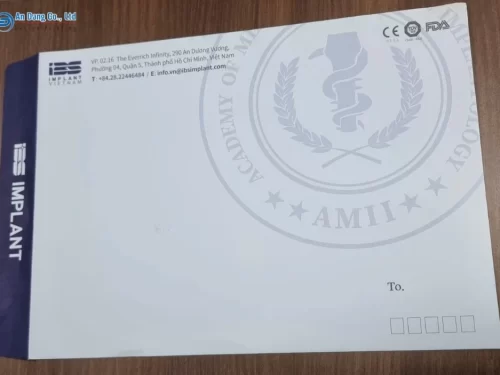 Mẫu bao thư A4 cho đơn vị IBS IMPLANT