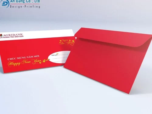 Mẫu bao thư giới hạn dùng vào dịp Tết của ngân hàng Agribank