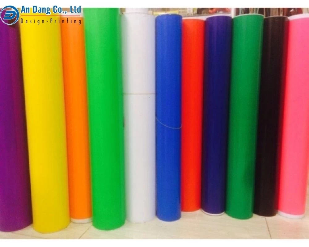 Decal giấy nhiều màu