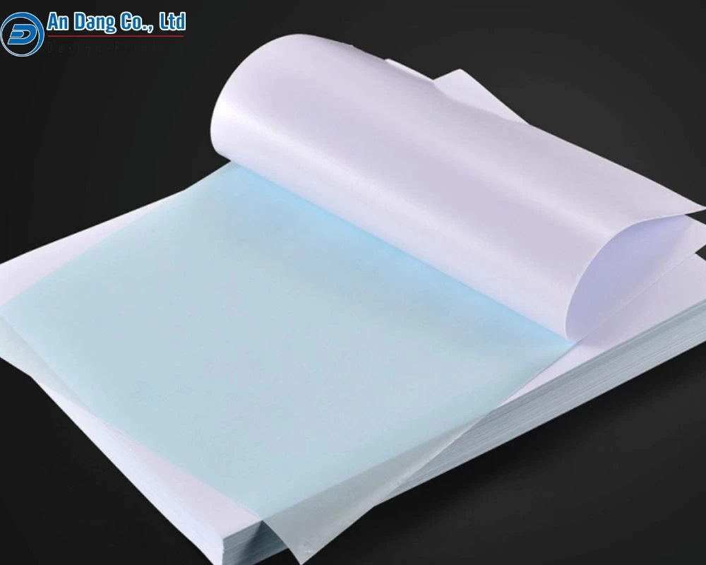 Loại giấy decal A4 đế xanh