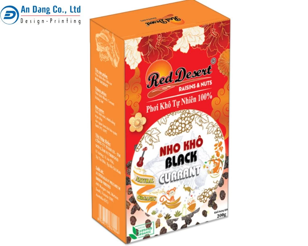 Mẫu hộp giấy khổ đứng, nhỏ gọn với phong cách thiết kế cực kỳ ấn tượng