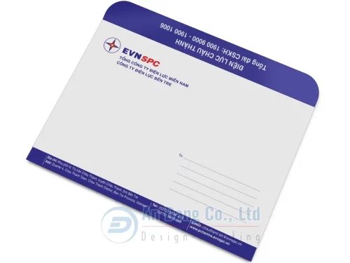 Mẫu bao thư công ty chuyên nghiệp cho công ty điện lực Bến Tre