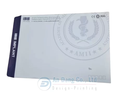 Mẫu bao thư công ty A4