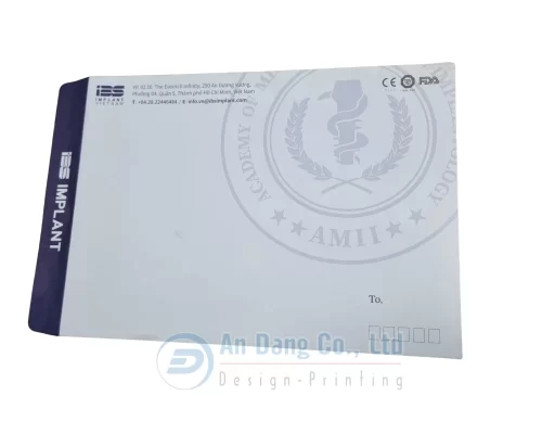 Mẫu bao thư công ty A4