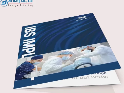 Mẫu bìa kẹp hồ sơ của ngành y có thiết kế ấn tượng với hình ảnh và màu sắc bắt mắt