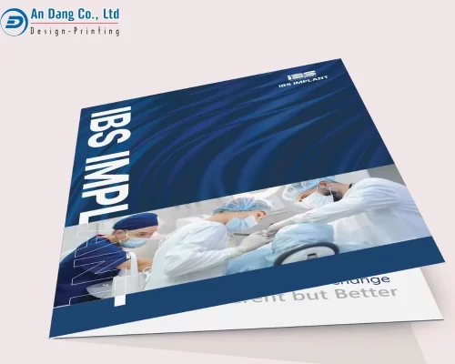 Mẫu bìa kẹp hồ sơ của ngành y có thiết kế ấn tượng với hình ảnh và màu sắc bắt mắt