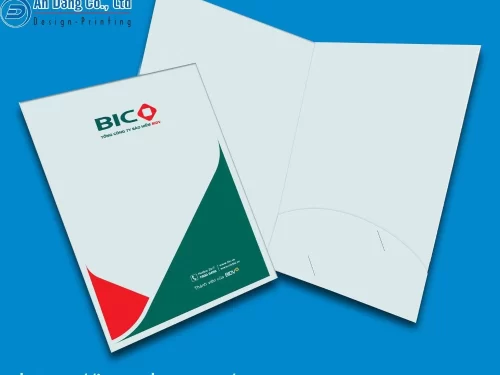 Mẫu bìa kẹp hồ sơ của đơn vị BIC có thiết kế đơn giản
