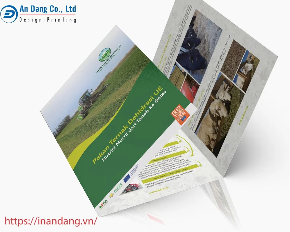 Mẫu bìa kẹp hồ sơ của đơn vị cung cấp thực phẩm trong lĩnh vực chăn nuôi