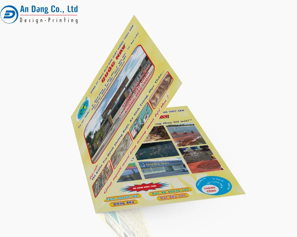 Mẫu folder nhỏ gọn chứa đầy đủ thông tin cần thiết về doanh nghiệp