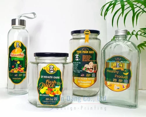 Mẫu tem dán chai lọ do In An Đăng thiết kế