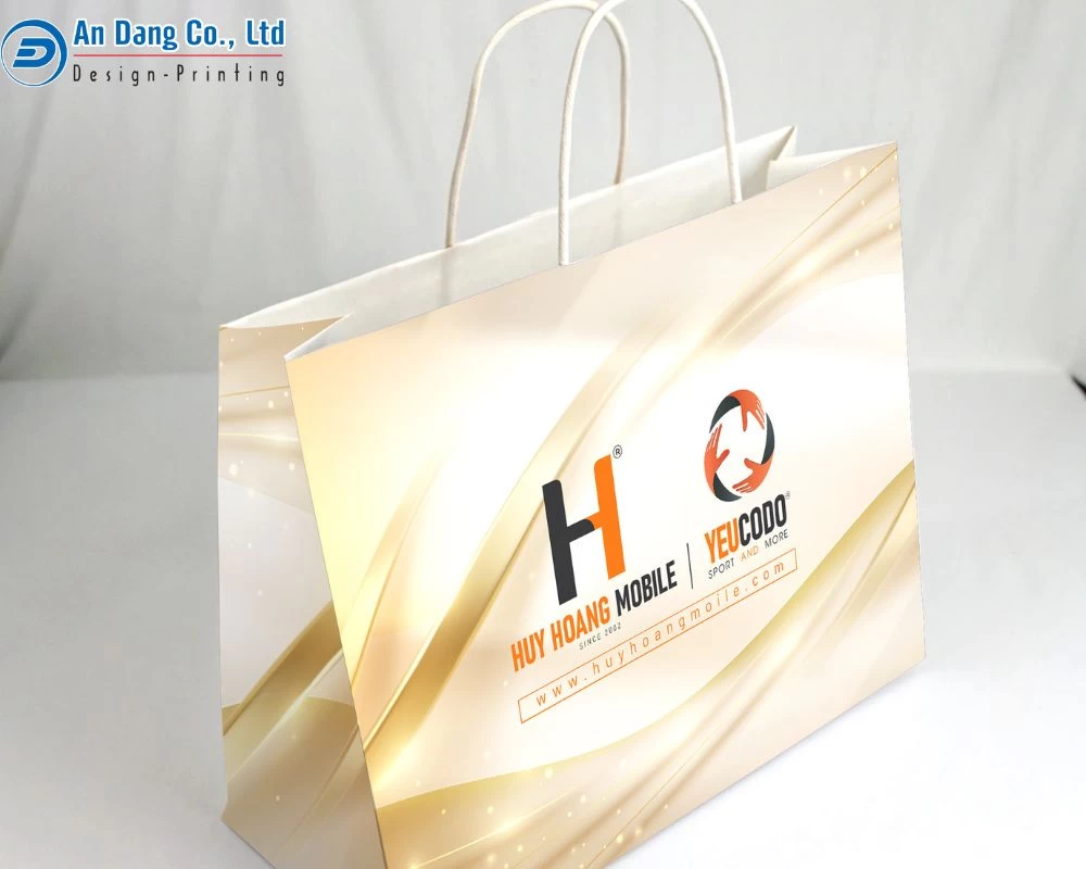 Mẫu túi giấy cao cấp của đơn vị cung cấp các thiết bị điện tử với thiết kế vô cùng bắt mắt