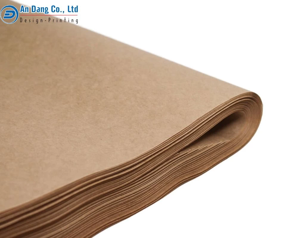 Loại giấy Kraft màu nâu tự nhiên