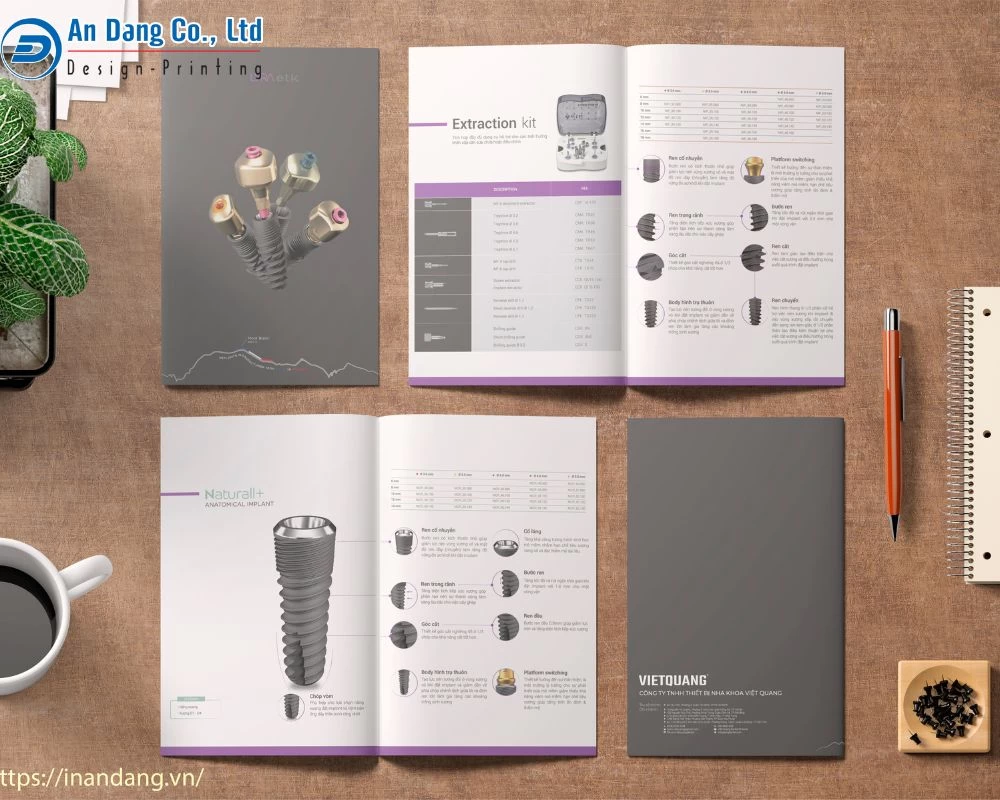Kích thước của catalogue khổ dọc