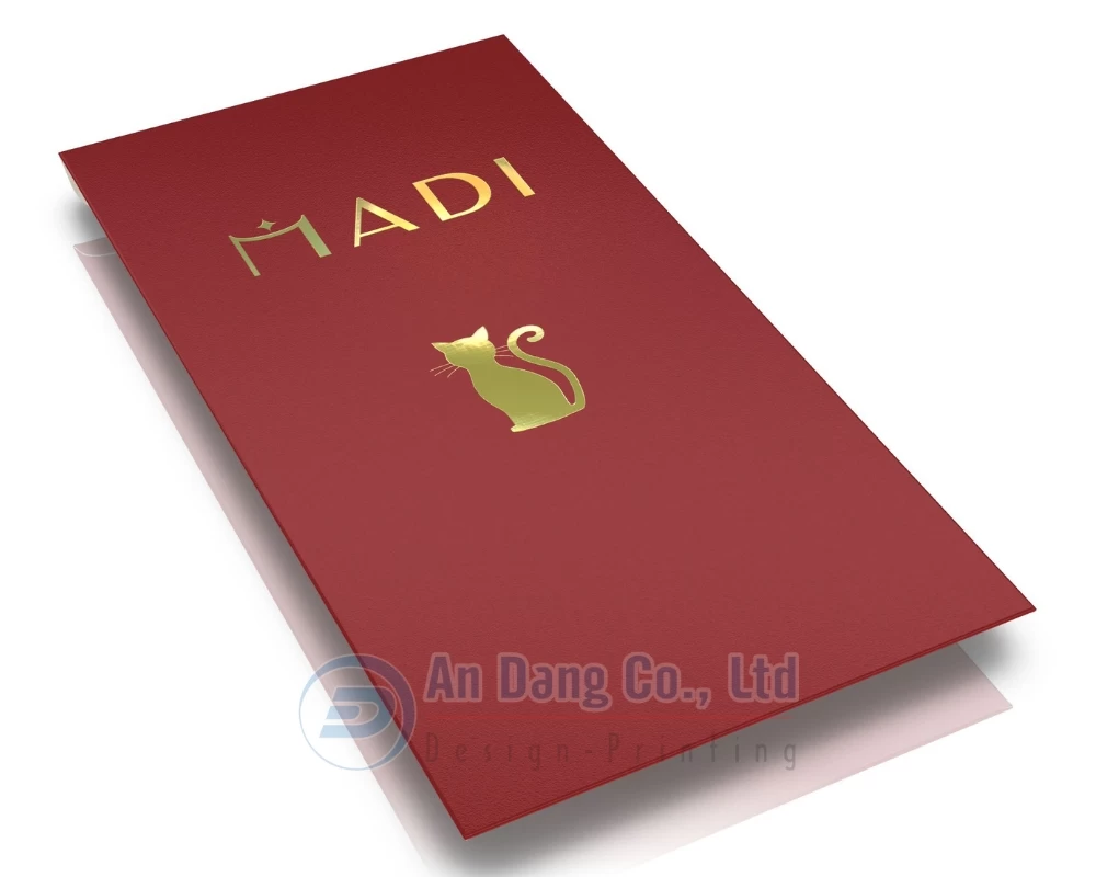 Mẫu bao lì xì doanh nghiệp cao cấp cho thương hiệu MADI