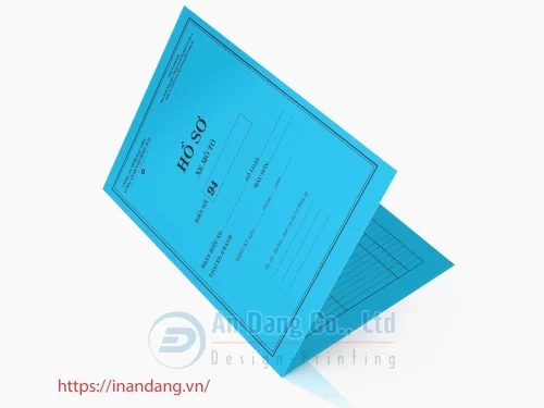 Kiểu bìa folder không tay gấp do In An Đăng thiết kế
