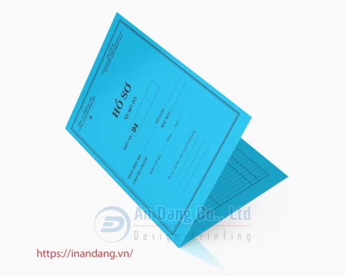 Kiểu bìa folder không tay gấp do In An Đăng thiết kế