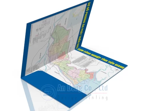 Kiểu bìa folder 1 tay gấp