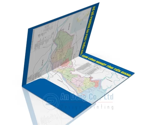 Kiểu bìa folder 1 tay gấp