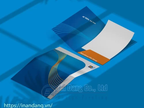 Mẫu in bìa folder cho đơn vị Petrolimex Tiền Giang