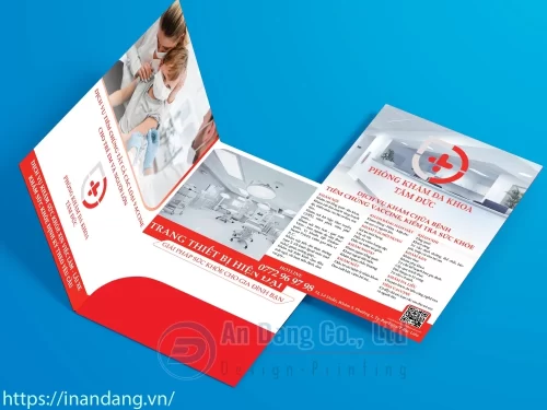 Mẫu in bìa kẹp hồ sơ cho phòng khám đa khoa Tâm Đức