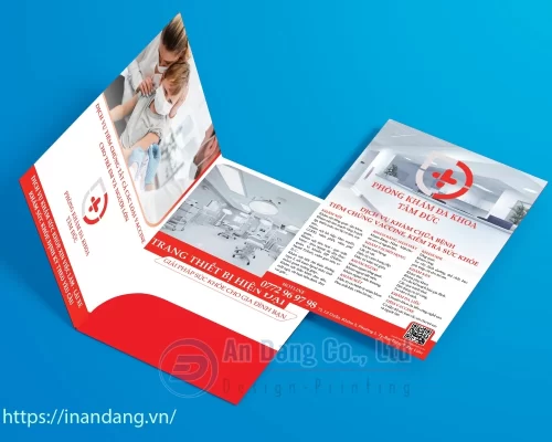 Mẫu in bìa kẹp hồ sơ cho phòng khám đa khoa Tâm Đức
