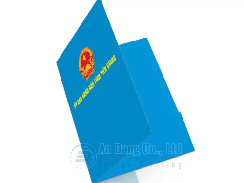 Mẫu in bìa sơ mi cho UBND tỉnh Tiền Giang