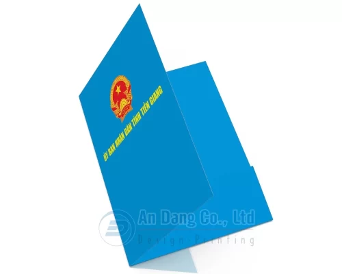 Mẫu in bìa sơ mi cho UBND tỉnh Tiền Giang