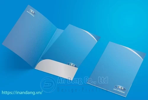 Mẫu in bìa folder cho công ty AVA Pharma