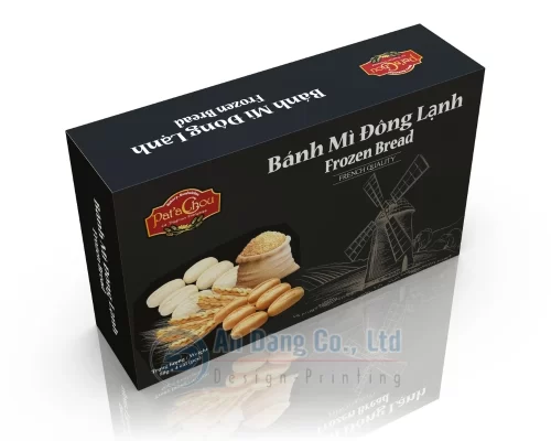 Mẫu hộp giấy đựng bánh mì đông lạnh