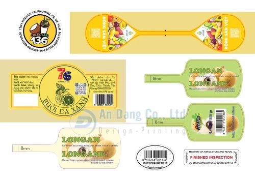 Mẫu tem nhãn sản phẩm của In An Đăng