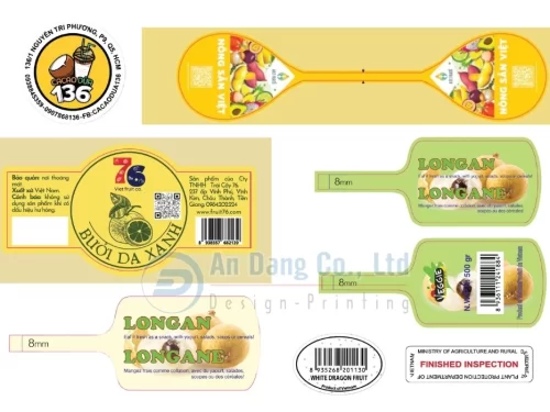Mẫu tem nhãn sản phẩm của In An Đăng