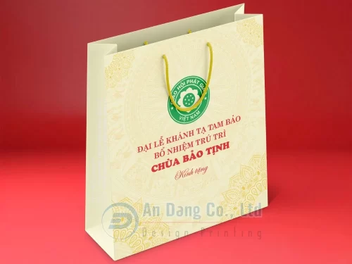 Mẫu in túi giấy theo yêu cầu cho chùa Bảo Tịnh