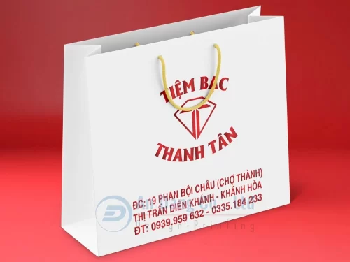 Mẫu in túi giấy theo yêu cầu cho tiệm bạc Thanh Tân