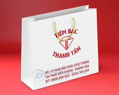 Mẫu in túi giấy theo yêu cầu cho tiệm bạc Thanh Tân