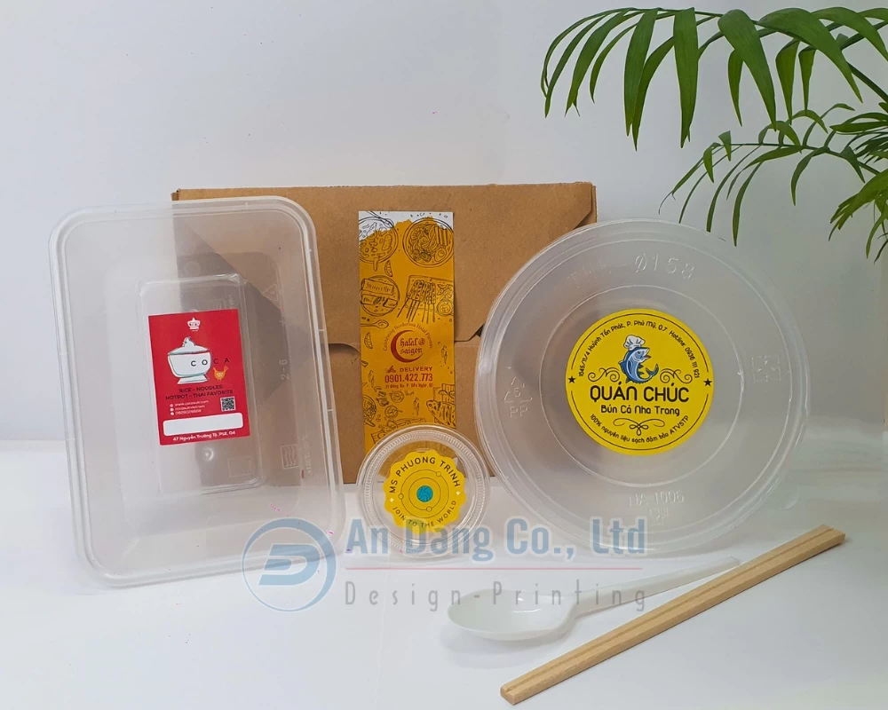 Mẫu tem nhãn thực phẩm cho quán ăn, cửa hàng
