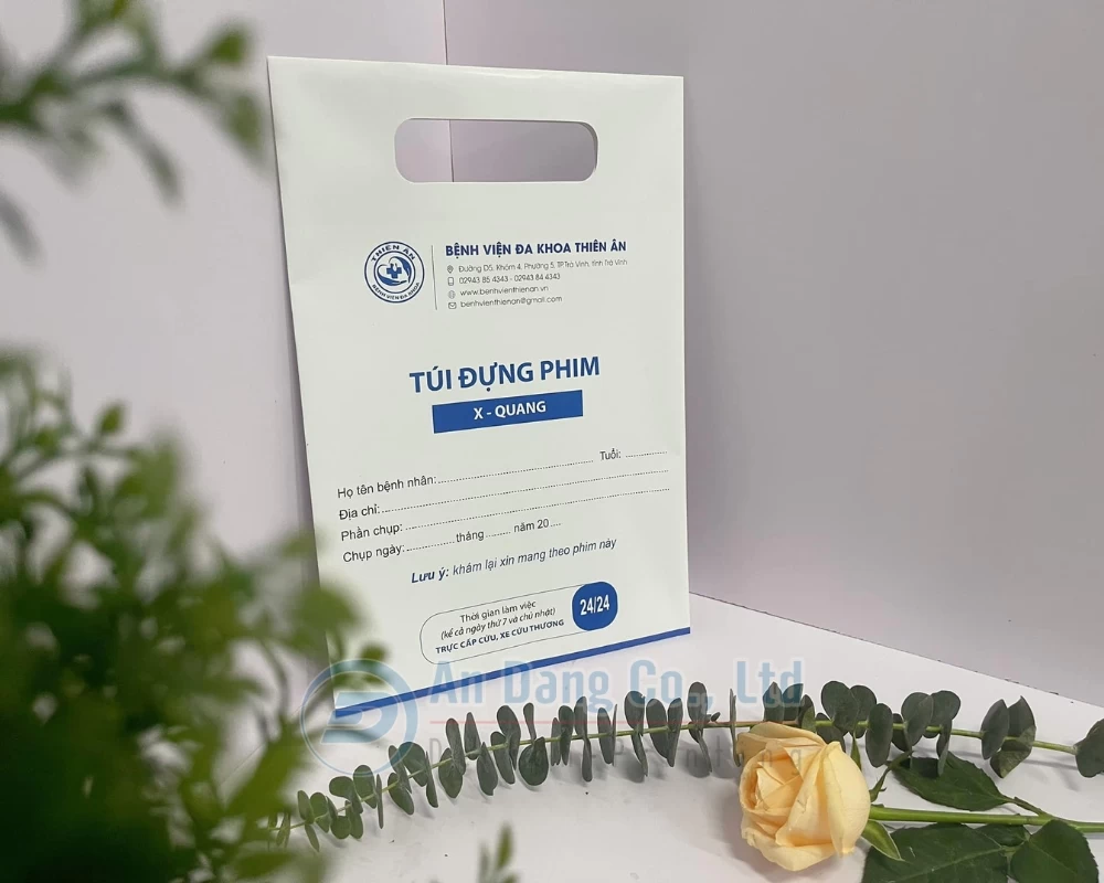Mẫu túi giấy đựng phim cho bệnh viện