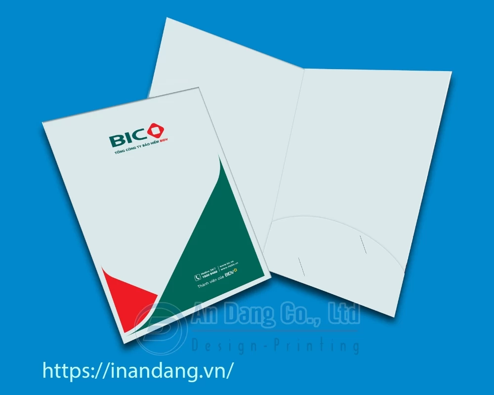Kích thước bìa hồ sơ folder đạt chuẩn là 22x31cm