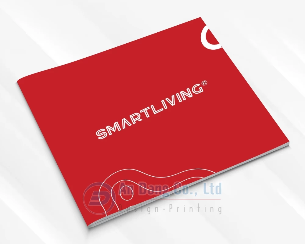 Mẫu catalogue đẹp do In An Đăng thiết kế cho công ty SmartLiving