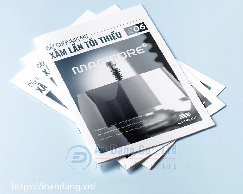 Mẫu catalogue chia sẻ việc cấy ghép Implant kỳ 6 cho công ty IBS Implant