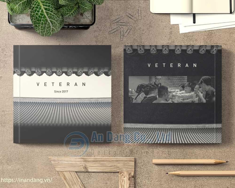 Mẫu catalogue độc quyền do In An Đăng thiết kế cho nhà hàng Veteran